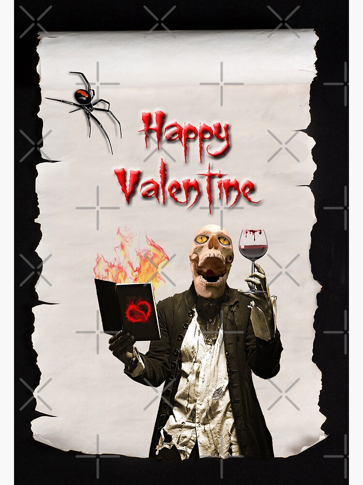 Thumbnail 2 of 2, Greeting Card, Happy Valentine designed and sold by GothCardz.