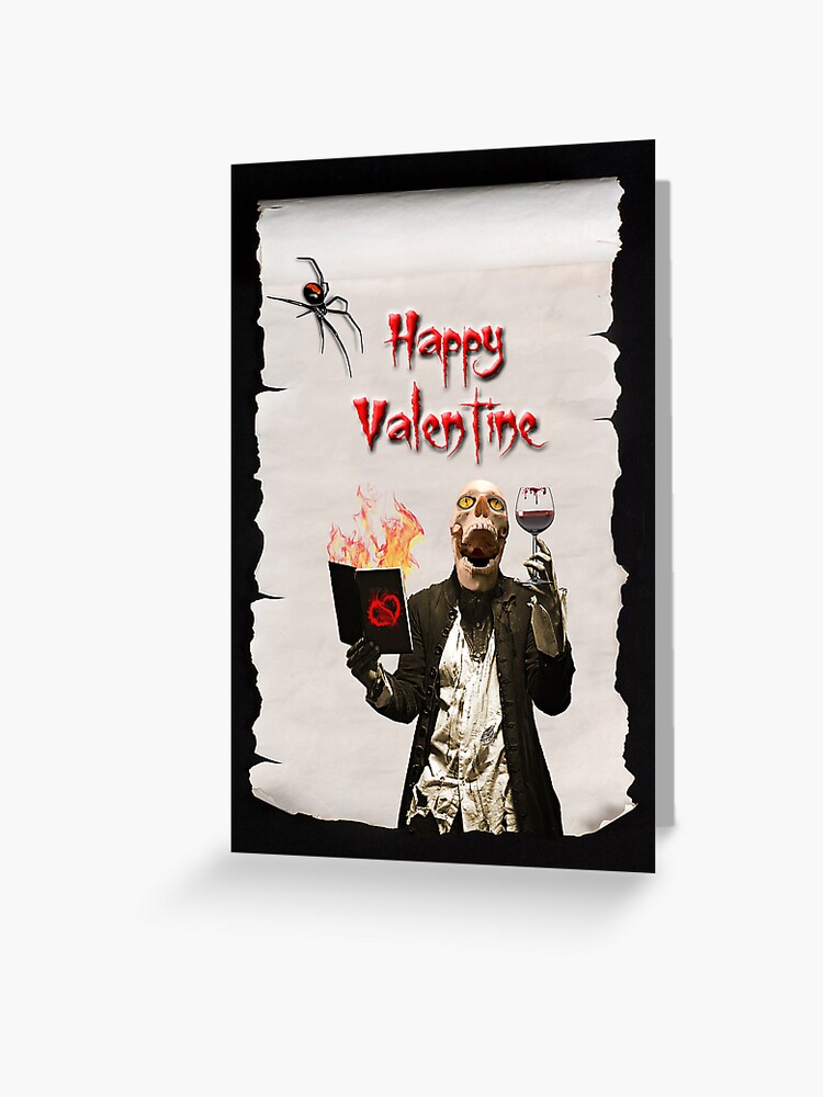 Thumbnail 1 of 2, Greeting Card, Happy Valentine designed and sold by GothCardz.