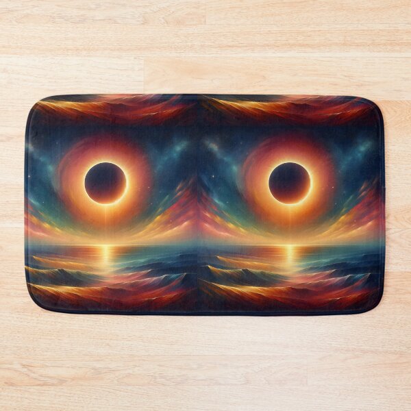 Item preview, Ocean Solar Eclipse Magic - Celestial Phenomenon Art designed and sold by ElLocoMus.