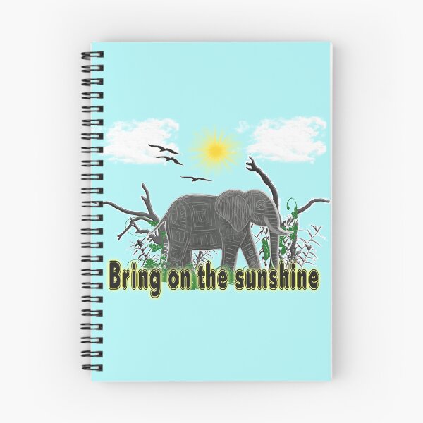 Item preview, sunshine elephant,bring on the sunshine designed and sold by PaintDesigns.