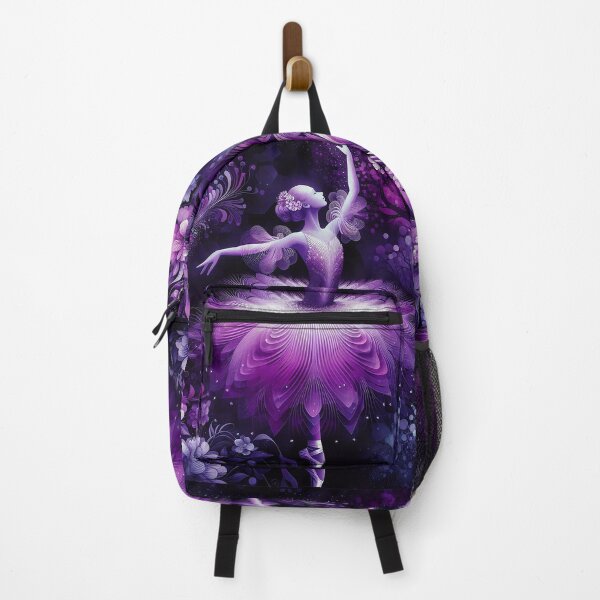Item preview, Ballerina With Purple Glitters and Kaleidoscopes of Flowers designed and sold by Witsprings.