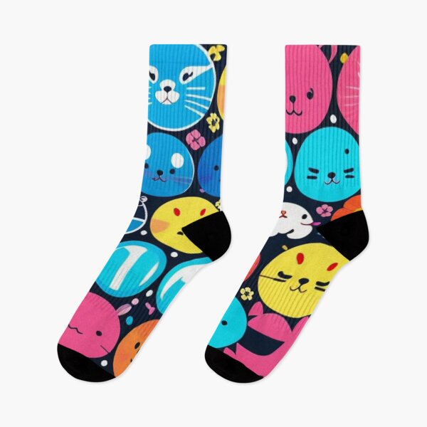Artikelvorschau, Bunte Kawaii-Charaktercollage entworfen und verkauft von Roxburylane.