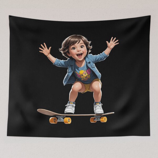 Item preview, Skateboarding kid designed and sold by George Michael.