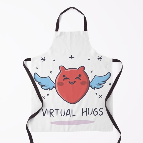 Item preview, Virtual Hugs Quoted Flying Heart designed and sold by warlifashion.