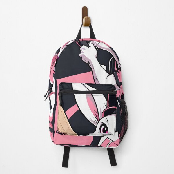 Item preview, A cartoon picture of a female rabbit playing baseball, wearing a pink T-shirt with the number 10 on it, holding a baseball bat, wearing a pink cap, a black background. designed and sold by medo306090.