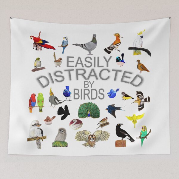 Item preview, Easily Distracted by Birds designed and sold by KC Morcom.