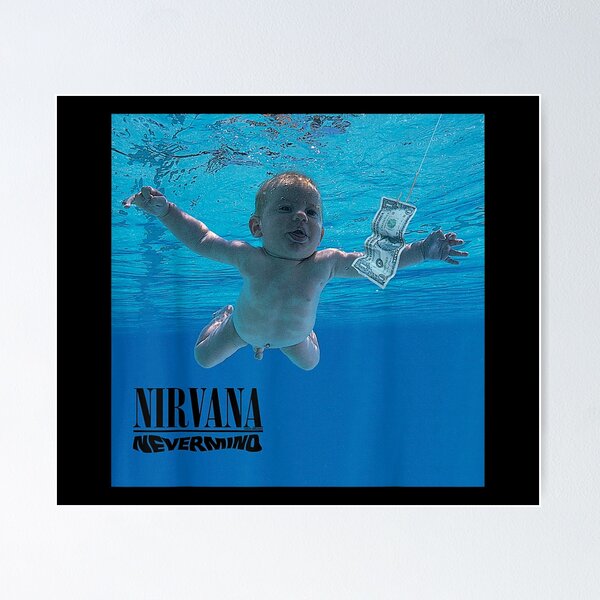 Nirvana Nevermind 90s Rock Album Cover Wall Art Poster – Aesthetic Wall  Decor