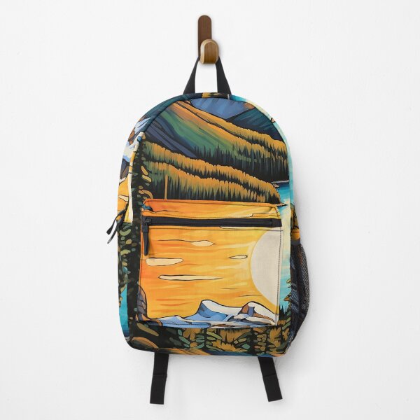 Item preview, Peyto lake colorful travel vintage graphics designed and sold by wonderfulpark.