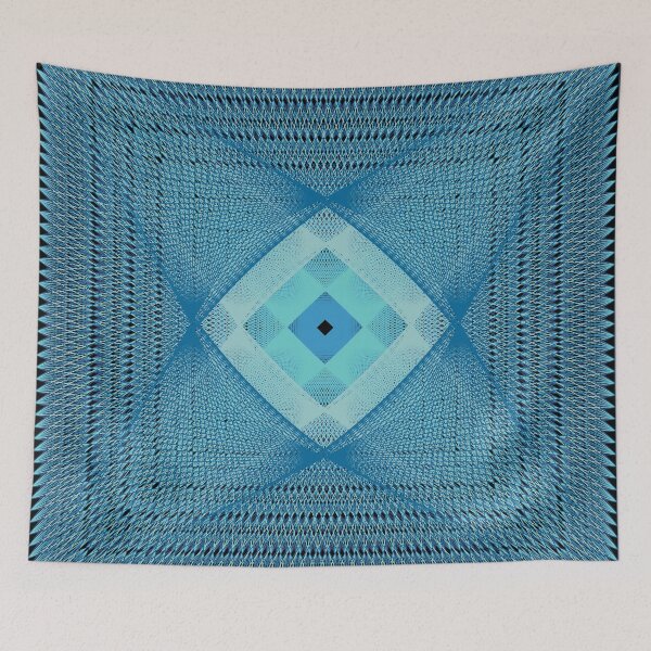 Item preview, Rectangular Pattern #5 Morph C Second Layer [14046-Blues-BB] designed and sold by LottMultimedia.