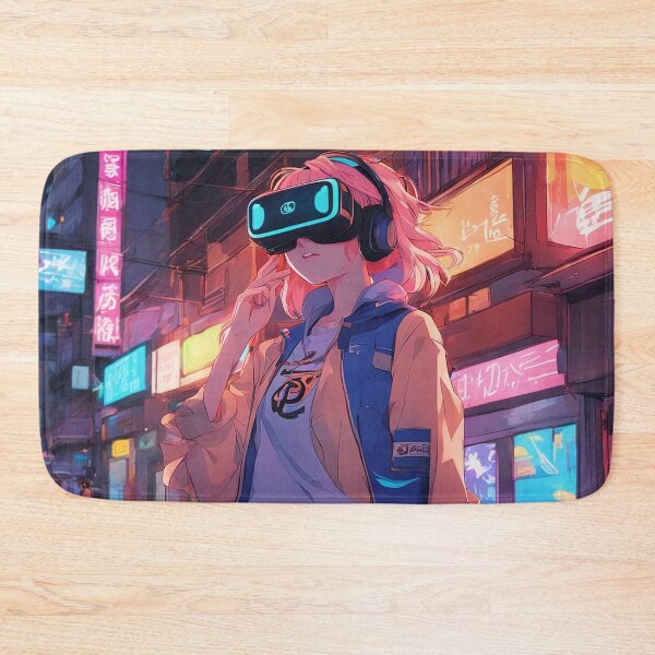 Item preview, Anime girl with VR glasses designed and sold by occorocks.