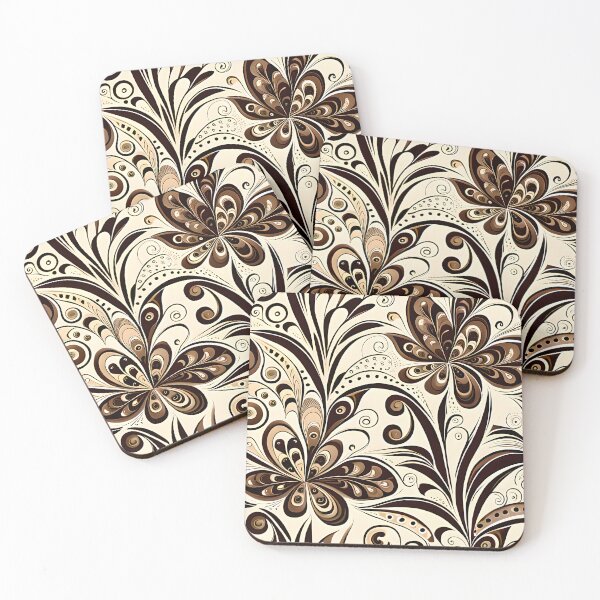 Item preview, Floral and Foliage in earth tones collection 3 designed and sold by artedamensagem.