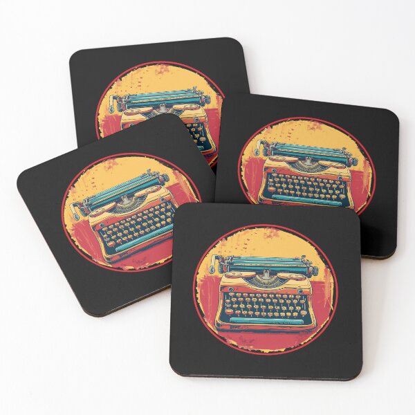 Item preview, Retro typewriter sticker designed and sold by BLACKJAZ.