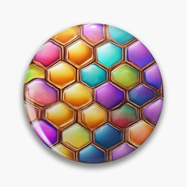 Item preview,  Marvelous Colorful Honeycomb Pattern  designed and sold by DigiDreamyArt.