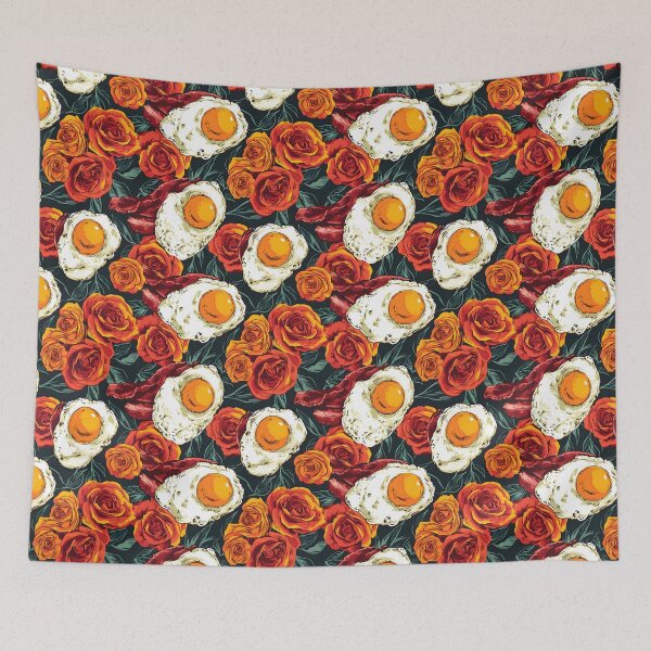 Item preview, Breakfast Elegance: Eggs, Bacon, and Roses designed and sold by PixelCatalyst.