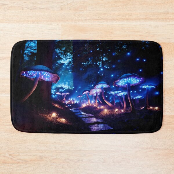 Item preview, Bioluminescent: Illuminated Electric Forest Dreamscape Magical Mushrooms designed and sold by Fantasy Masterpiece.