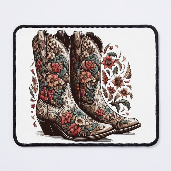 Item preview, Cowboy Floral Boot designed and sold by ryanapples2.