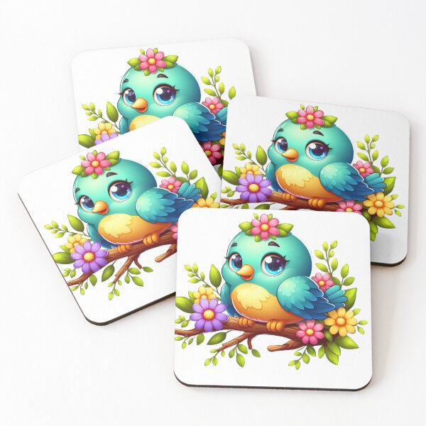 Item preview, "Tweet Chic: Blossoming Birdies in Trendy Petal Prints" designed and sold by JAMESAMORN.