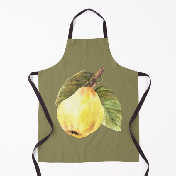 Item preview, Watercolor hand drawn yellow quince fruits with leaves. Сlipart sticker designed and sold by BartolArt.