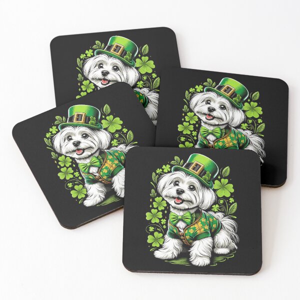 Item preview, Maltese Dog St Patrick's Day Irish Leprechaun Clover Shamrock designed and sold by JoelFox165.