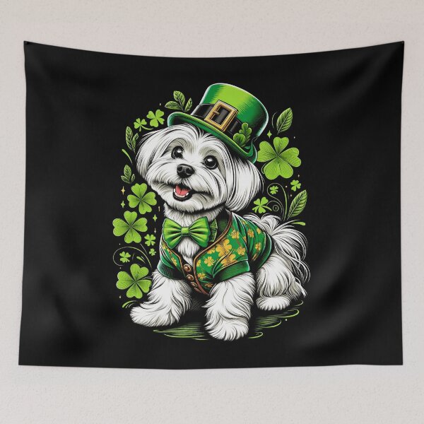 Item preview, Maltese Dog St Patrick's Day Irish Leprechaun Clover Shamrock designed and sold by JoelFox165.