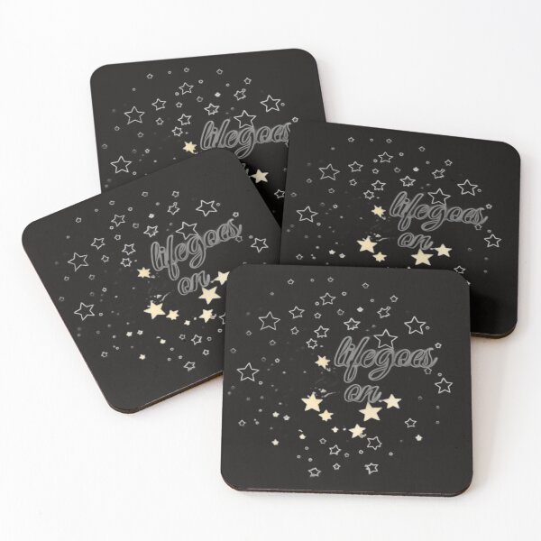 Item preview, great moon art, black art, starts, quote. golden stars designed and sold by WATERDUST.