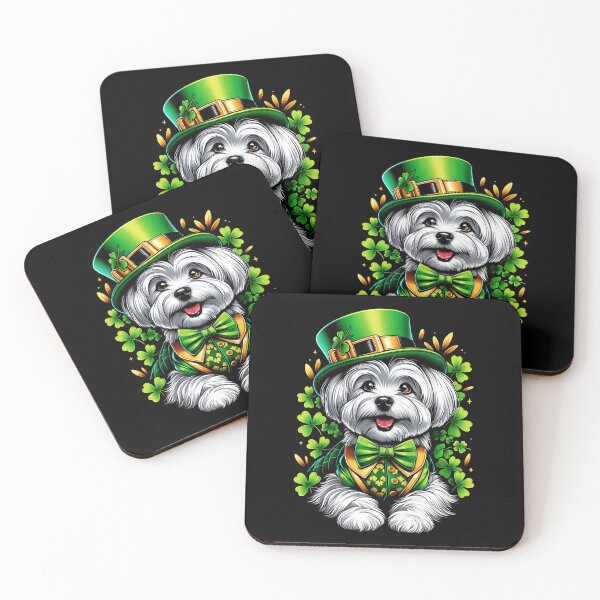 Item preview, Maltese Dog St Patrick's Day Irish Leprechaun Clover Shamrock designed and sold by JoelFox165.