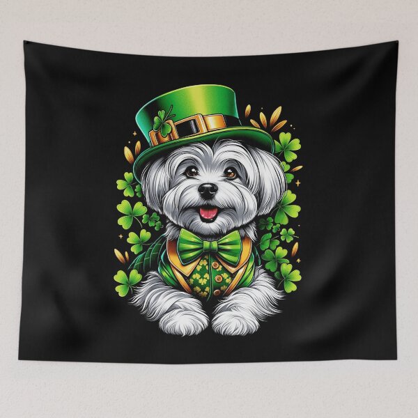 Item preview, Maltese Dog St Patrick's Day Irish Leprechaun Clover Shamrock designed and sold by JoelFox165.