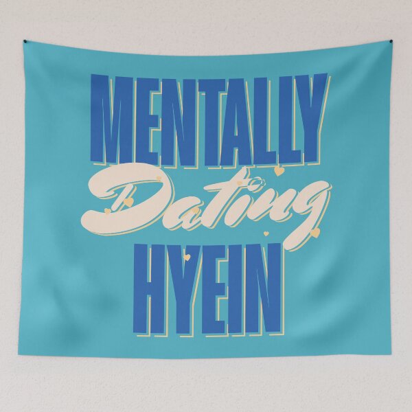 Item preview, New Jeans Newjeans mentally dating Hyein typography bunny tokki | Morcaworks designed and sold by Morcawork.