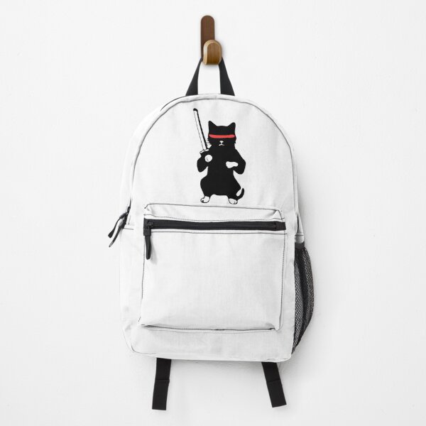 Item preview, Ninja Cat, Cat with Sword, Black Cat designed and sold by cutenesss.