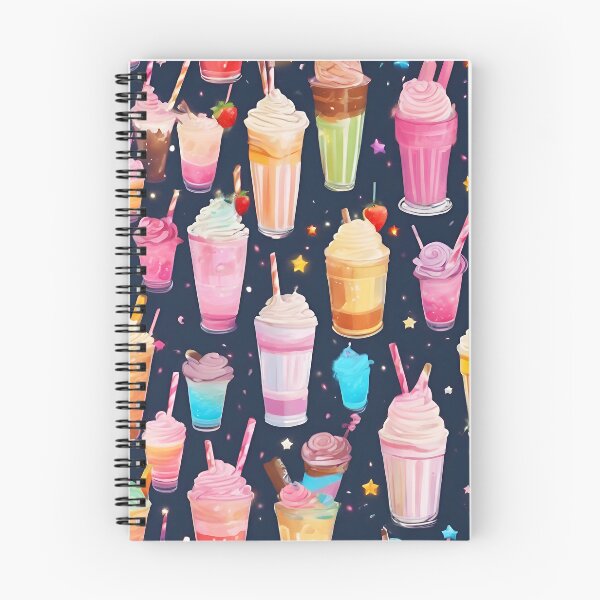Item preview, Marvelous Colorful Milkshake Pattern  designed and sold by DigiDreamyArt.