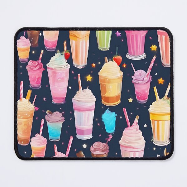 Item preview, Marvelous Colorful Milkshake Pattern  designed and sold by DigiDreamyArt.