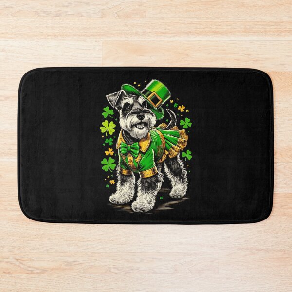 Item preview, Miniature Schnauzer Dog St Patrick's Day Irish Leprechaun Clover Shamrock designed and sold by JoelFox165.