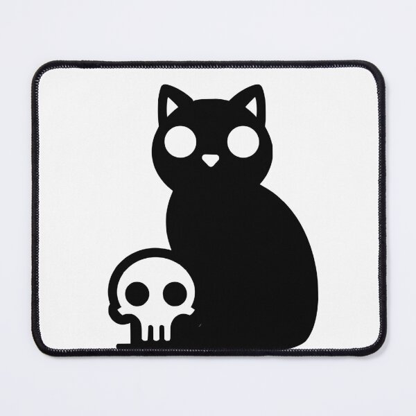 Item preview, Death and Cat, Silhouette design cat designed and sold by cutenesss.