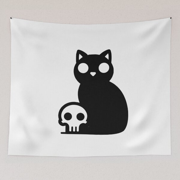 Item preview, Death and Cat, Silhouette design cat designed and sold by cutenesss.