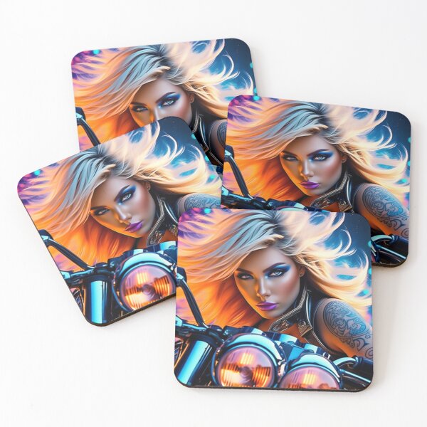 Item preview, Blonde Biker Gal Tattoos  designed and sold by TheDarkWardrobe.