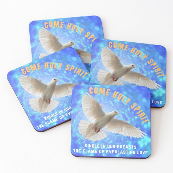 Item preview, White Dove Come Holy Spirit Kindle in Our Breasts the Flame of Everlasting Love designed and sold by sharefaith.