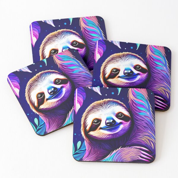 Item preview, Beautiful Eye-catching Sloth artwork  designed and sold by Imaginarium Studio.