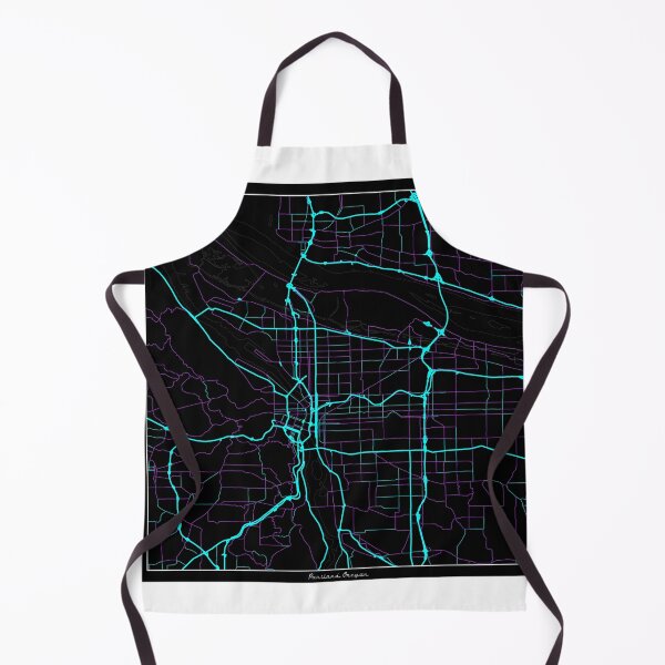 Item preview, Portland Oregon City Map - Neon Fantasy designed and sold by StylishStacks.