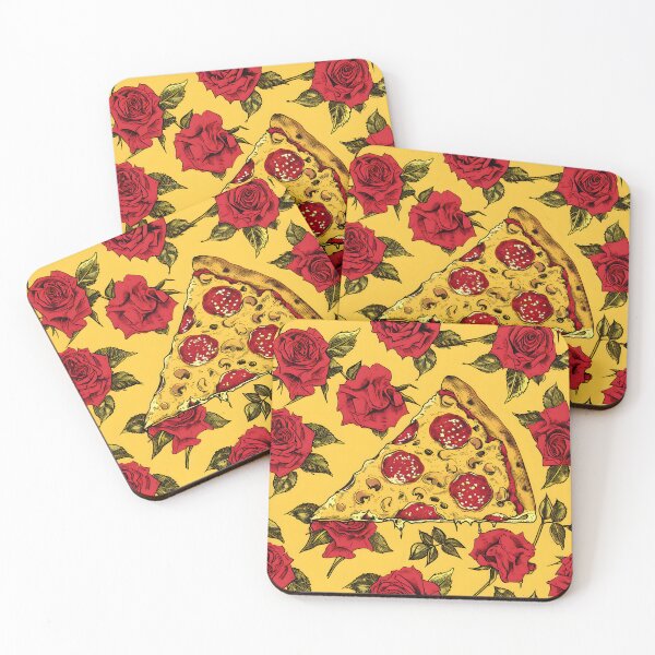 Item preview, Floral Slices: Pizza and Roses Fusion designed and sold by PixelCatalyst.