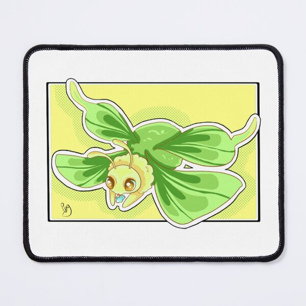 Item preview, Green fuzzy moth designed and sold by Art_with_Honesty.