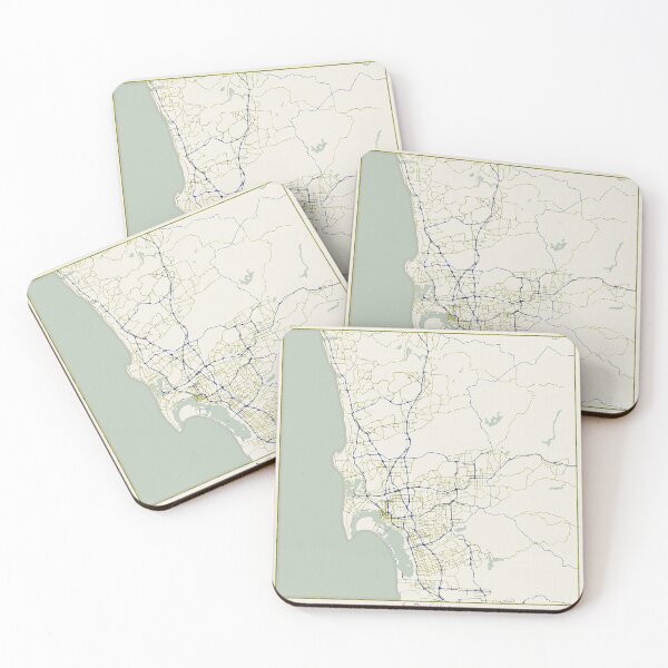 Item preview, San Diego California City Map - Hand-Drawn designed and sold by StylishStacks.