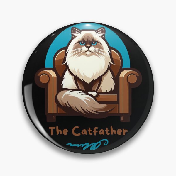 Item preview, The Catfather Catfather Funny Cat Dad designed and sold by DigitalPrintsByEcho.