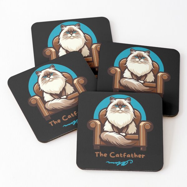 Item preview, The Catfather Catfather Funny Cat Dad designed and sold by DigitalPrintsByEcho.