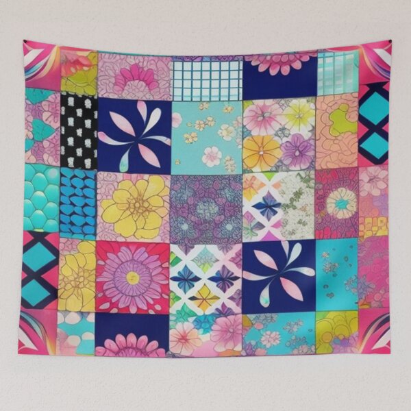 Item preview, Cute Japanese style modern Patchwork  designed and sold by Roxburylane.