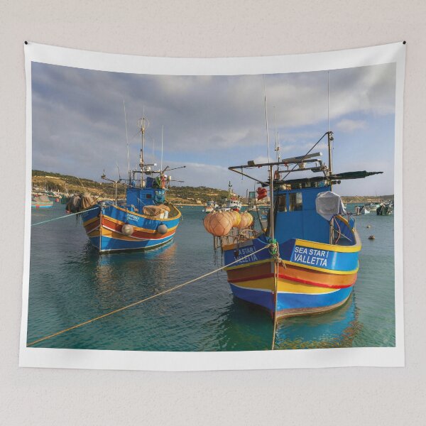 Item preview, Marsaxlokk Fishing Boats designed and sold by DiFigianoPhoto.