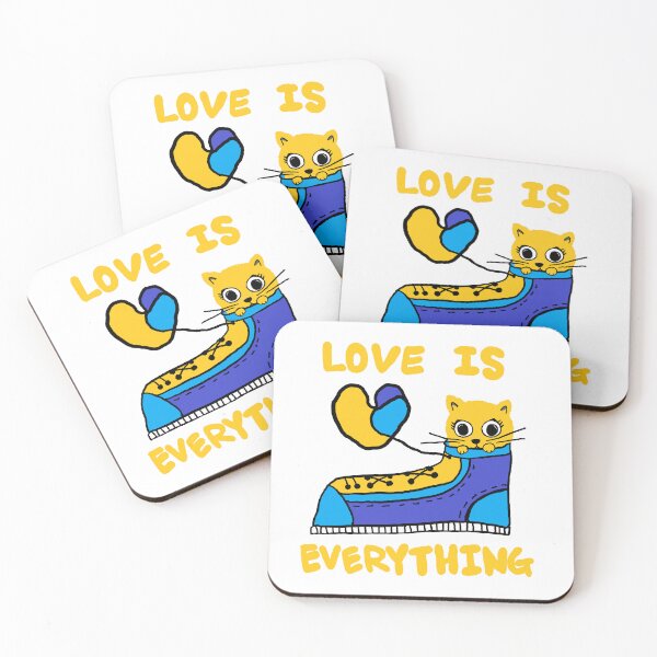 Item preview, love is everything, lovely cat designed and sold by zzzozzo.