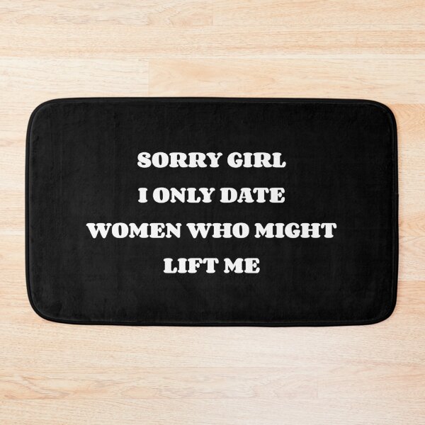 Item preview, I Only Date Women Who Might Lift Me Funny Gym Meme T-shirt  designed and sold by MaCro-Shop.
