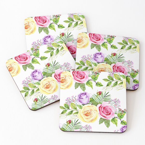 Item preview, Watercolor bright roses  designed and sold by tapilipa.
