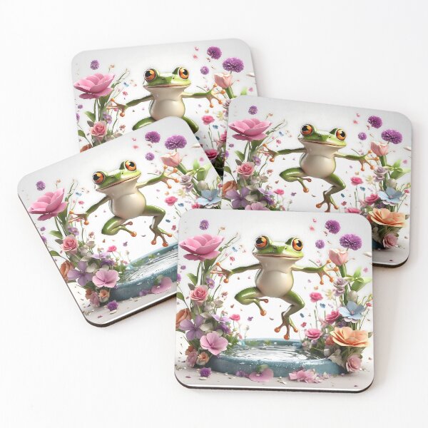 Item preview, Leap into Laughter - Cute Frog Garden designed and sold by Frogs All Mighty  & Friends.