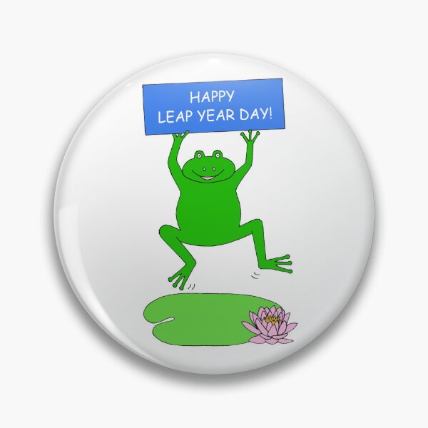 Item preview, Happy Leap Year Day Cartoon Frog designed and sold by KateTaylor.